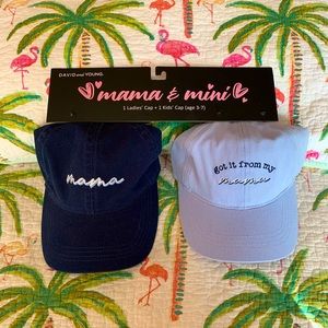 Mama & Mini baseball hat set